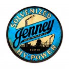 JENNEY MANUFACTURING COMPANY SOLVENIZED HY-POWER LARGE METAL SIGN