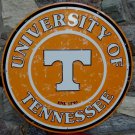 UNIVERSITY OF TENNESSEE LARGE 24" ROUND METAL SIGN