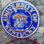 UNIVERSITY OF KENTUCKY LARGE 24" ROUND METAL SIGN