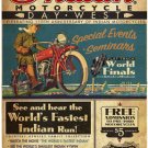 INDIAN MOTORCYCLE 110TH ANNIVERSARY POSTER HEAVY METAL SIGN