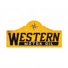 WESTERN MOTOR OIL HEAVY METAL SIGN WESTERN MOTOR OIL HEAVY METAL SIGN