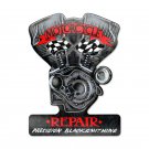 MOTORCYCLE REPAIR PRECISION BLACKSMITHING CUSTOM METAL SHAPE SIGN