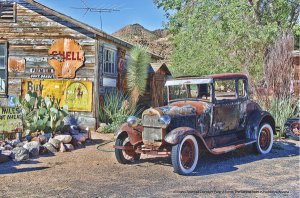 HACKBERRY GENERAL STORE HEAVY METAL SIGN