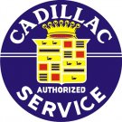 CADILLAC SERVICE ROUND SIGN HEAVY METAL SIGN 42 INCH