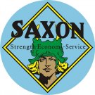 SAXON MOTORCARS HEAVY ROUND STEEL SIGN 25.5