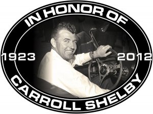 CARROLL SHELBY MEMORIAL OVAL SIGN MAN CAVE HOME GARAGE SHOP DECOR