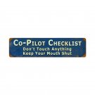 COPILOT METAL SIGN HOME SHOP GARAGE DECOR