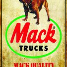MACK TRUCK BULLDOG HEAVY METAL SIGN D