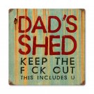 DADS SHED HEAVY METAL SIGN DADS SHED HEAVY METAL SIGN