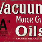 VACUUM MOTOR CAR OILS HEAVY METAL SIGN VACUUM MOTOR CAR OILS HEAVY METAL SIGN