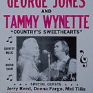 GEORGE JONES TAMMY WYNETTE POSTER knoxville tenn 1973 heavy paper CARDSTOCK