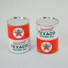 Texaco Motor Oil Can T Star Logo New All Metal Painted Sealed Empty 32 Fluid Oz.