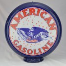 AMERICAN GASOLINE GAS PUMP GLOBE GLASS LENSES oil filling station DECOR AMERICAN GASOLINE GAS PUMP GLOBE GLASS LENSES oil filling station DECOR