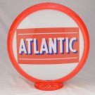 ATLANTIC GAS PUMP GLOBE GLASS LENSES oil filling station