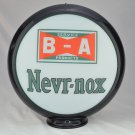 B A NEVR-NOX GAS PUMP GLOBE GLASS LENSES oil filling station DECOR