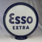 ESSO EXTRA BLOCK GAS PUMP GLOBE GLASS LENSES oil filling station DECOR