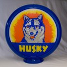 HUSKY GASOLINE GAS PUMP GLOBE GLASS LENSES oil filling station DECOR