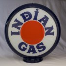 INDIAN GAS PUMP GLOBE GLASS LENSES oil filling station DECOR