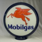 MOBILGAS GAS PUMP GLOBE GLASS LENSES oil filling station DECOR