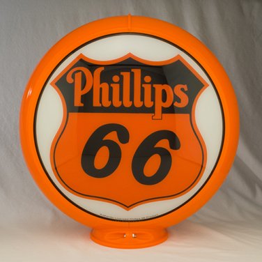 PHILLIPS 66 GAS PUMP GLOBE GLASS LENSES oil filling station DECOR