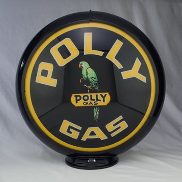 POLLY GAS GAS PUMP GLOBE GLASS LENSES oil filling station DECOR