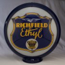 RICHFIELD ETHYL GAS PUMP GLOBE GLASS LENSES oil filling station DECOR