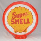 SUPER SHELL GAS PUMP GLOBE GLASS LENSES oil filling station DECOR SUPER SHELL GAS PUMP GLOBE GLASS LENSES oil filling station DECOR