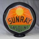 SUNRAY GASOLINE GAS PUMP GLOBE GLASS LENSES oil filling station DECOR