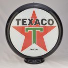 TEXACO WHITE T-STAR GAS PUMP GLOBE GLASS LENSES oil filling station DECOR TEXACO WHITE T-STAR GAS PUMP GLOBE GLASS LENSES oil filling station DECOR