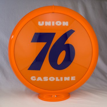 UNION 76 GASOLINE GAS PUMP GLOBE GLASS LENSES oil filling station DECOR