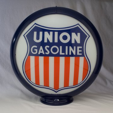 UNION GASOLINE GAS PUMP GLOBE GLASS LENSES oil filling station DECOR