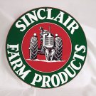 SINCLAIR FARM PRODUCTS ROUND METAL SIGN 12"