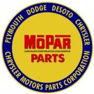 MOPAR ROUND HEAVY METAL SIGN 12" MOPAR ROUND HEAVY METAL SIGN 12"
