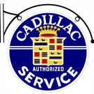 CADILLAC SERVICE DOUBLE SIDED BRACKET SIGN