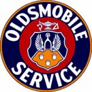 OLDSMOBILE SERVICE LOGO ROUND METAL SIGN 18" OLDSMOBILE SERVICE LOGO ROUND METAL SIGN 18"
