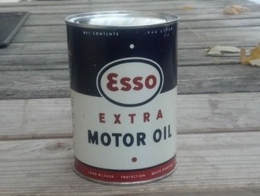 ESSO EXTRA MOTOR OIL METAL CAN 32 FL. OZ
