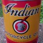 INDIAN MOTORCYCLE OIL CAN YELLOW & RED EMPTY