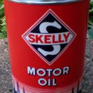 SKELLY MOTOR OIL CAN NEW EMPTY PAPER LABEL SKELLY MOTOR OIL CAN NEW EMPTY PAPER LABEL