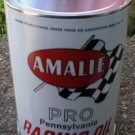 AMALIE RACING OIL CAN NEW EMPTY PAPER LABEL AMALIE RACING OIL CAN NEW EMPTY PAPER LABEL