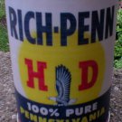 RICH-PENN HEAVY DUTY MOTOR OIL CAN PAPER LABEL NEW EMPTY RICH-PENN HEAVY DUTY MOTOR OIL CAN PAPER LABEL NEW EMPTY