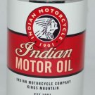 WHITE INDIAN MOTORCYCLE OIL CAN 32 FL. OZ. METAL WHITE INDIAN MOTORCYCLE OIL CAN 32 FL. OZ. METAL