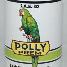 POLLY PREM Metal Oil Can NEW empty POLLY PREM Metal Oil Can NEW empty