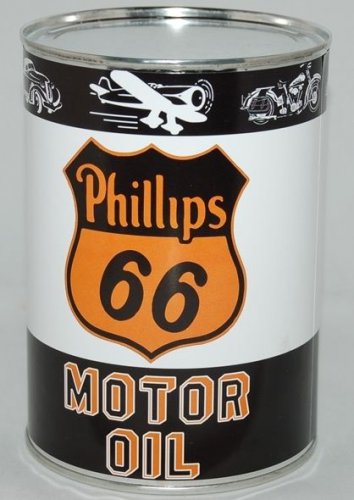 Phillips 66 METAL OIL CAN 32 FL. OZ NEW EMPTY