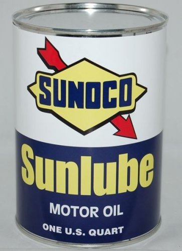 SONOCO SUNLUBE MOTOR OIL CAN NEW EMPTY