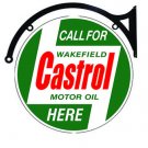 Castrol Motor Oil Heavy Metal 22" Double Sided Bracket Sign