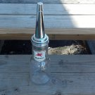 Mobiloil Bottle CHROME SPOUT Dust Cap DECAL