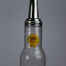 GOLDEN SHELL OIL BOTTLE chrome spout texaco decal GOLDEN SHELL OIL BOTTLE chrome spout texaco decal