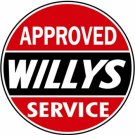 WILLYS APPROVED SERVICE DISK SIGN 22"