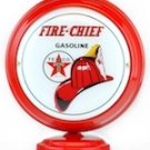 Texaco Firechief Mini Globe Gas Pump Lighted Red Body Gasoline Sign