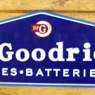 B F Goodrich Tires Batteries Heavy Metal Sign 30"